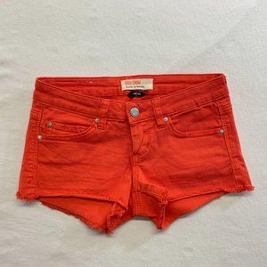 GRG DNM Women's Cut Off Shorts Size 0 Orange